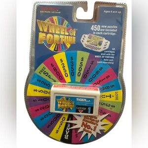 Vintage Tiger Wheel‎ Of Fortune Game Cartridge 1 Only Electronic Game Sealed